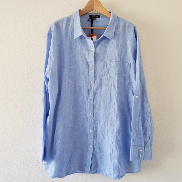 NWT - Buffalo David Bitton Lightweight Blue Button Down Shirt – Size XXL - Picture 2 of 4